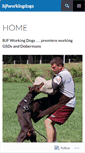 Mobile Screenshot of bjfworkingdogs.com
